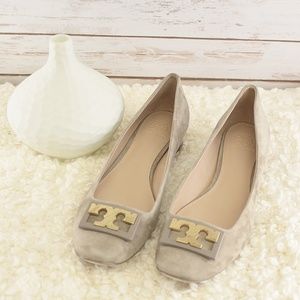 Tory Burch GiGi Pump Suede Block Heel Sz 10